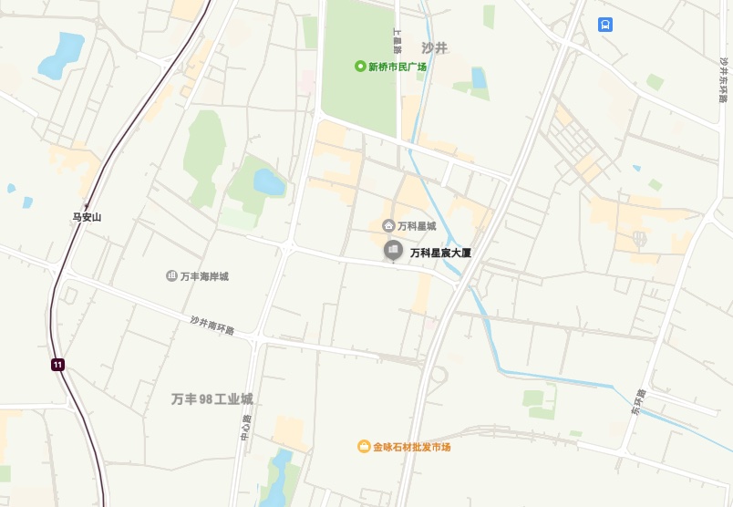 万科星宸大厦地图示意