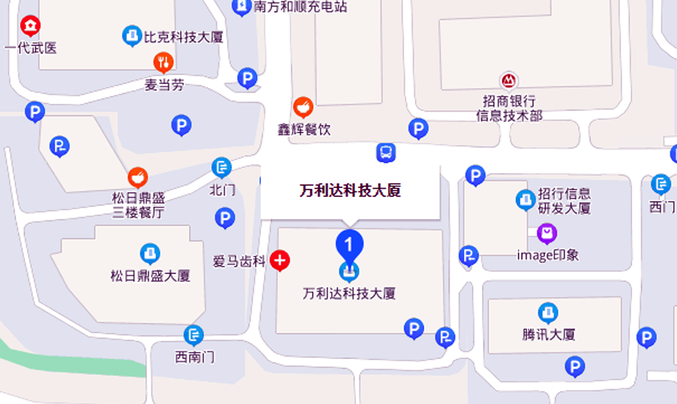 万利达科技大厦地图示意
