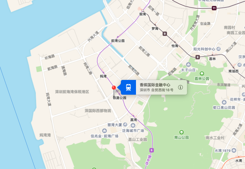 香缤国际金融中心地图示意
