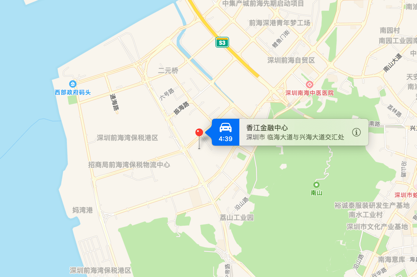 香江金融中心地图示意
