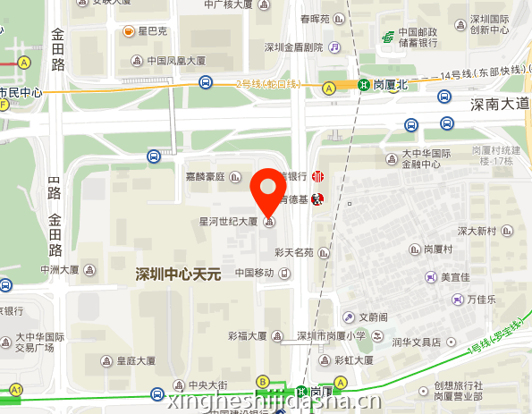 星河世纪大厦地图示意