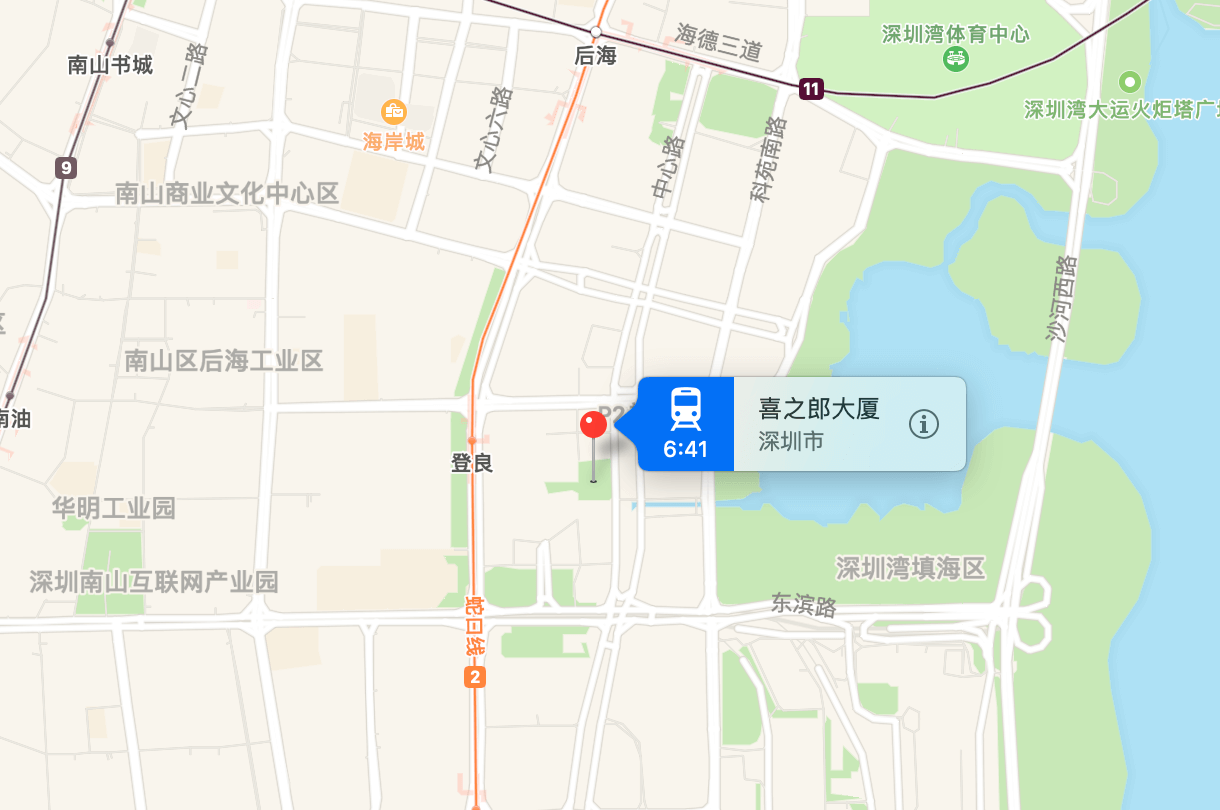 喜之郎大厦地图示意