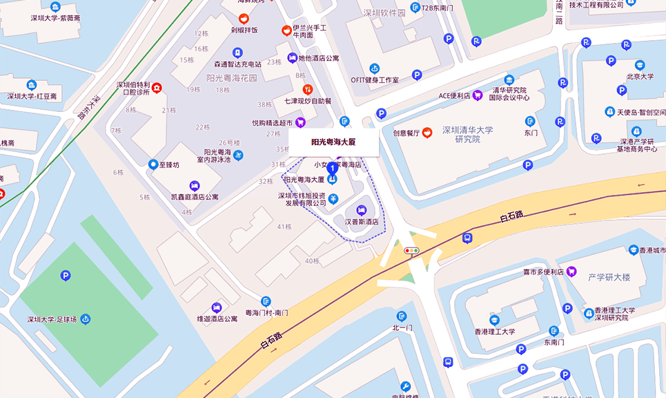 阳光粤海大厦地图示意