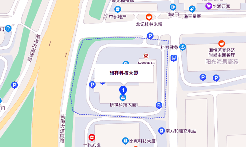 研祥科技大厦地图示意