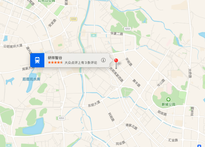 研祥智谷地图示意