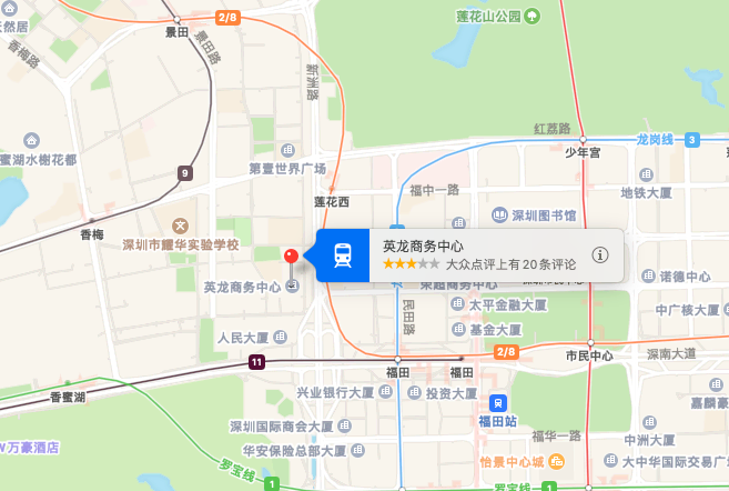 英龙商务中心地图示意