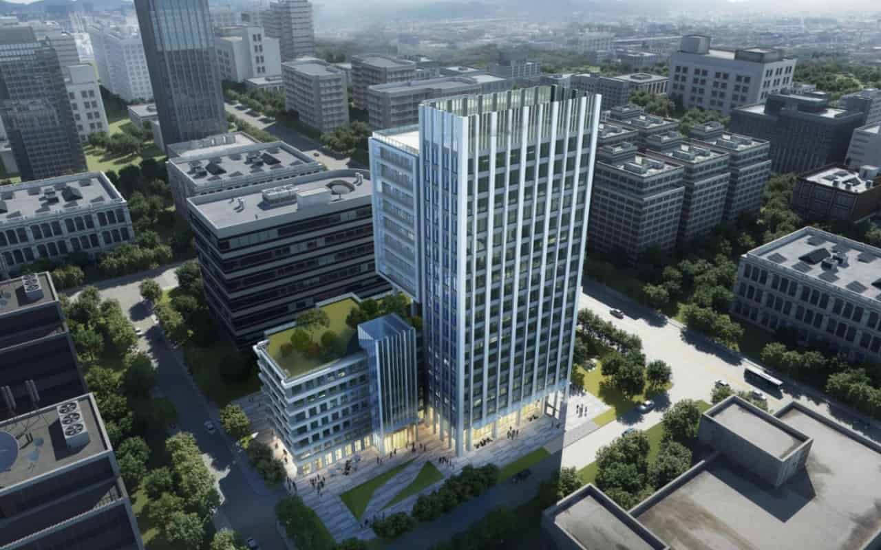 远望谷大厦绿化步道
