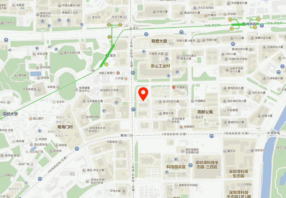 远望谷大厦地图示意