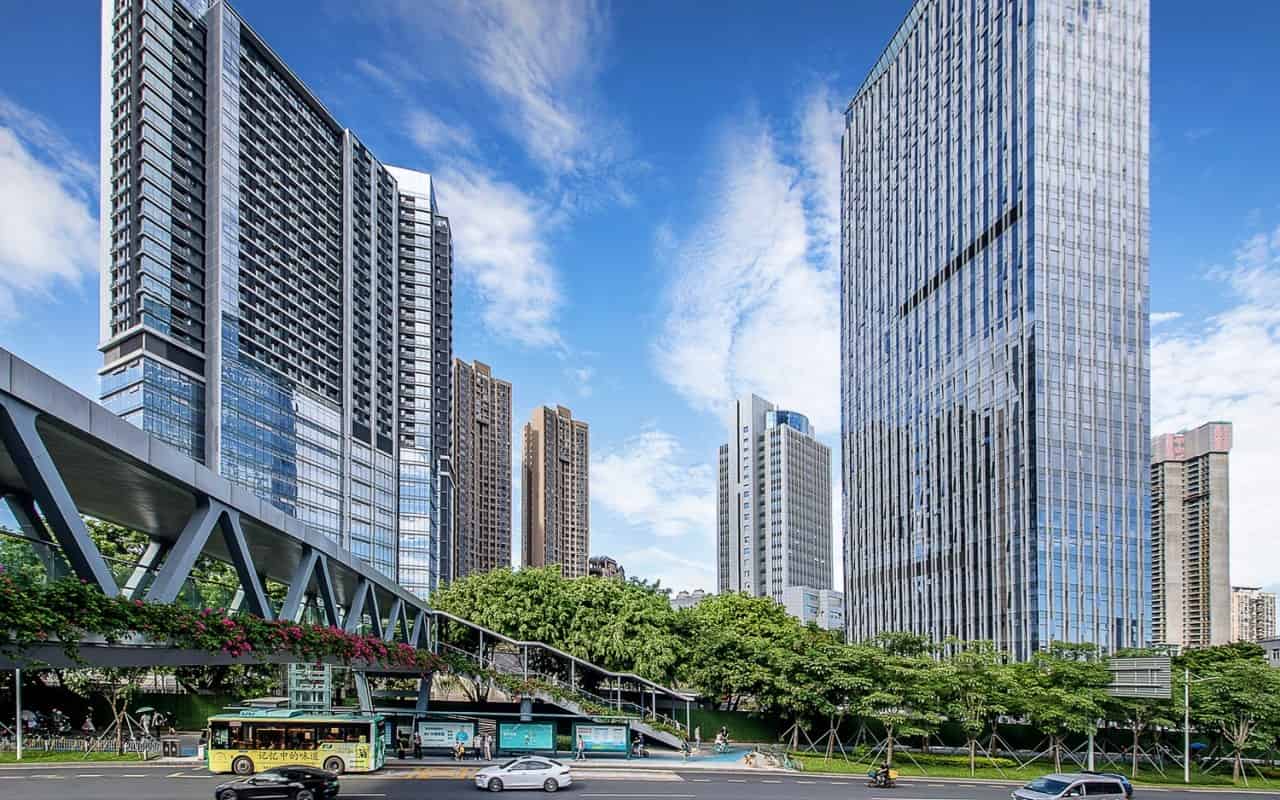 远洋滨海大厦绿化步道