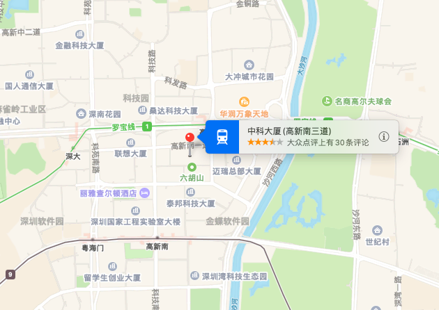 中科大厦地图示意