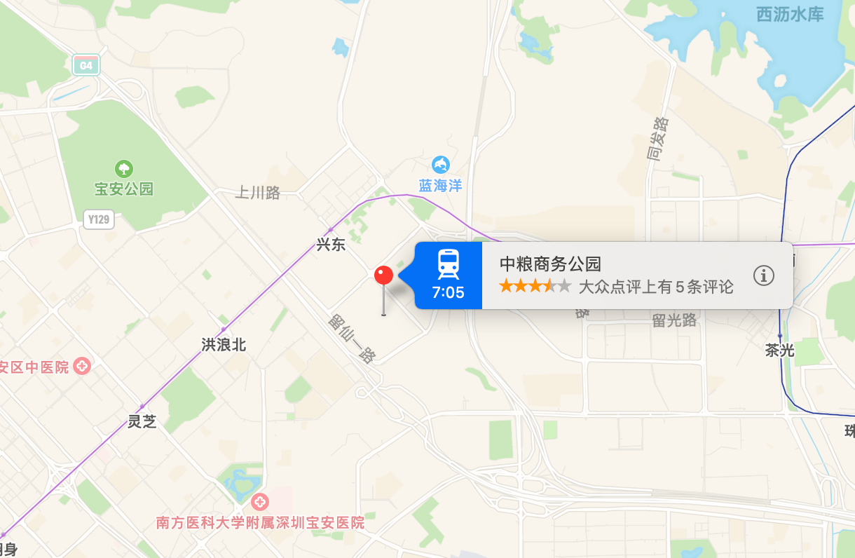 中粮商务公园地图示意