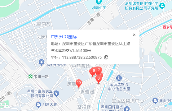 中熙ECO国际地图示意