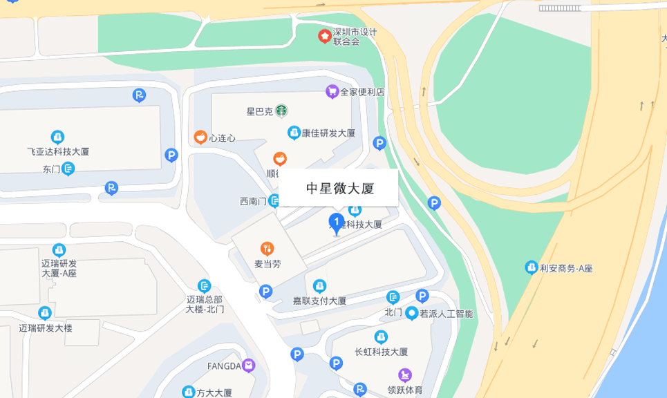 中星微大厦地图示意