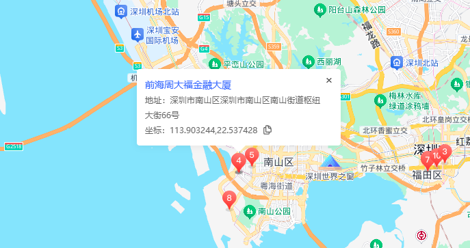 前海周大福金融大厦地图示意