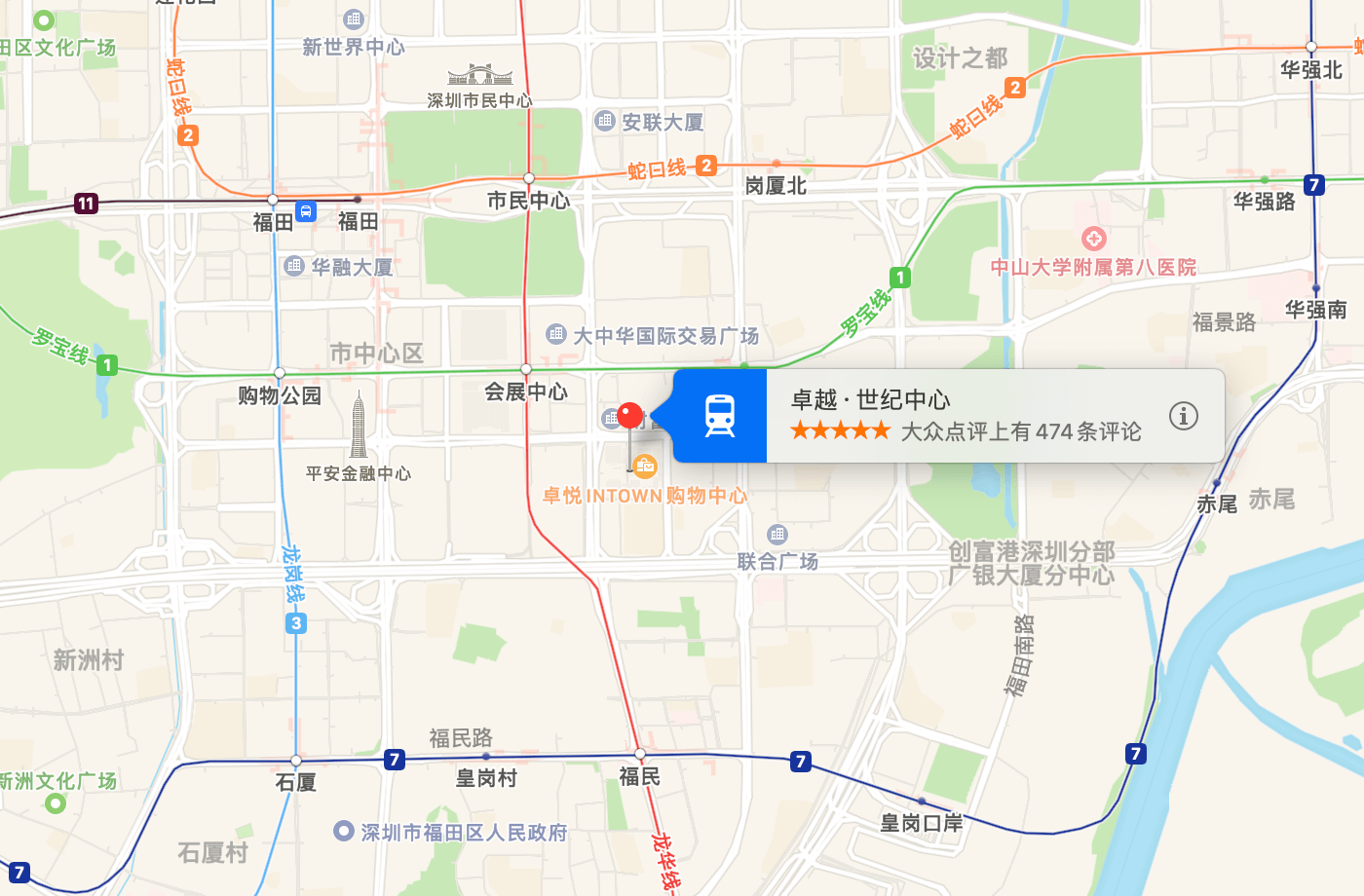 卓越世纪中心地图示意
